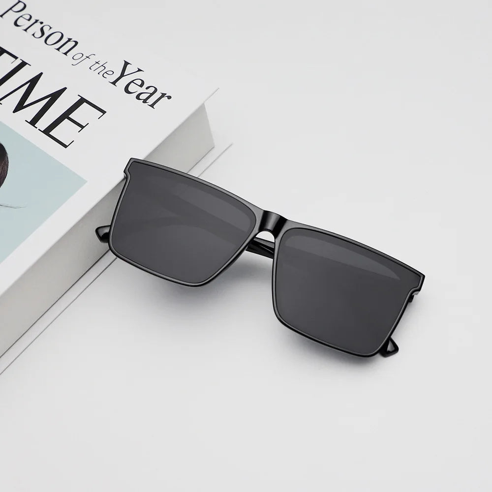 20224New Sunglasses Men's Driving Anti-UV Sunglasses Concave Shape Ladies Long Frame Sunglasses gafas de sol hombre