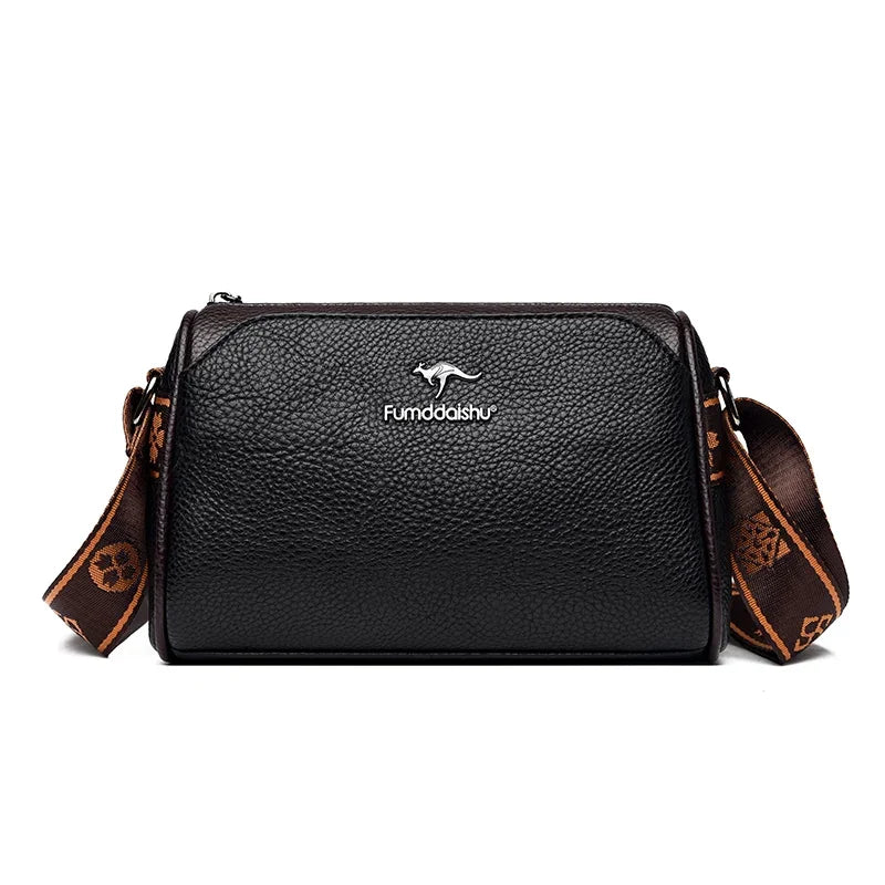 Women High Quality Soft Leather Shoulder Bags Luxury Designer Purses Crossbody Bag Ladies Vintage Messenger Commuting Sac A Main