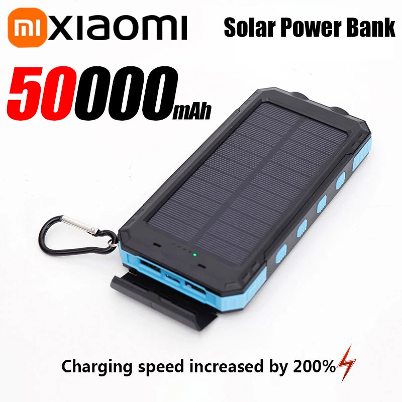 Xiaomi 200000mAh Solar Power Bank Portable High Capacity Charger Compatible USB-C 120W Super Fast Charging For iphone Samsung
