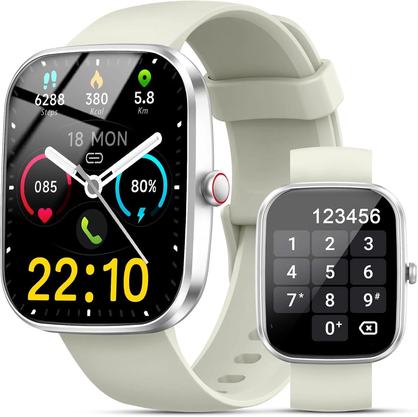 Smart Watch, 1.91"Smartwatch for Men Women (Answer/Make Call), Fitness Tracker with 100+ Sport Modes, IP68 Waterproof.