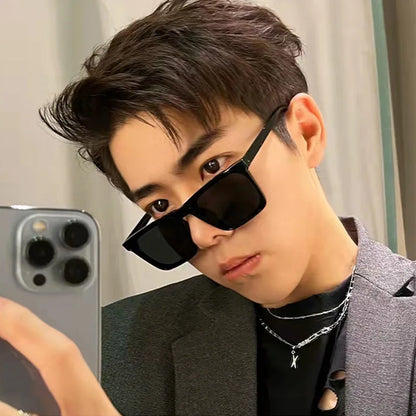 20224New Sunglasses Men's Driving Anti-UV Sunglasses Concave Shape Ladies Long Frame Sunglasses gafas de sol hombre