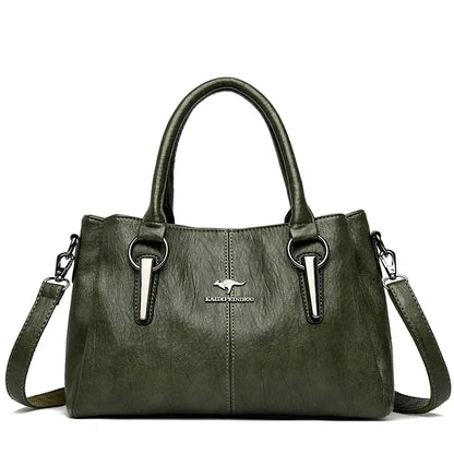 2025 Genuine 3 Layers High Quality Soft PU Leather Ladies Shoulder Crossbody Bags for Women Luxury Handbags Women Bags Designer