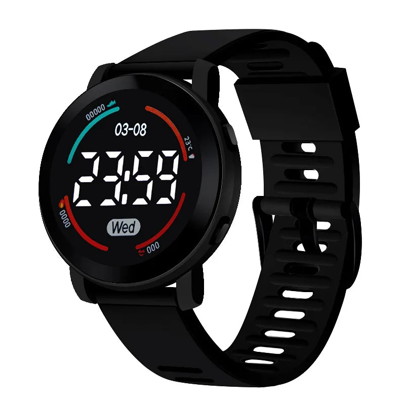 Ladies' electronic watch, minimalist sports LED electronic watch