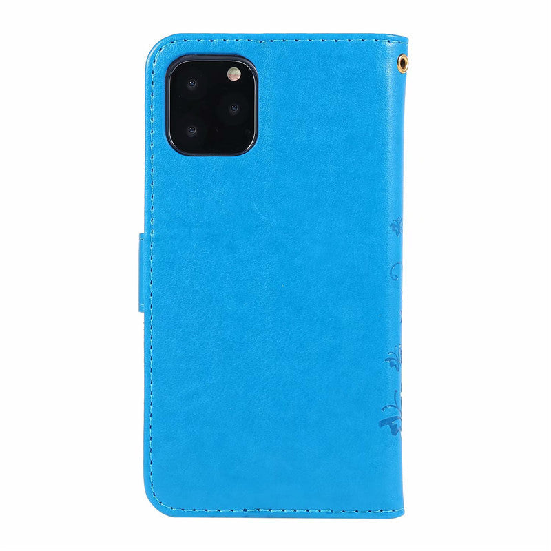 Butterfly Embossed Protective Leather Case Flip Cover Phone Case